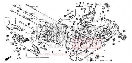CRANKCASE/OIL PUMP NH50MSK de 1989